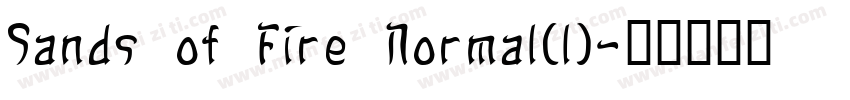 Sands of Fire Normal(1)字体转换